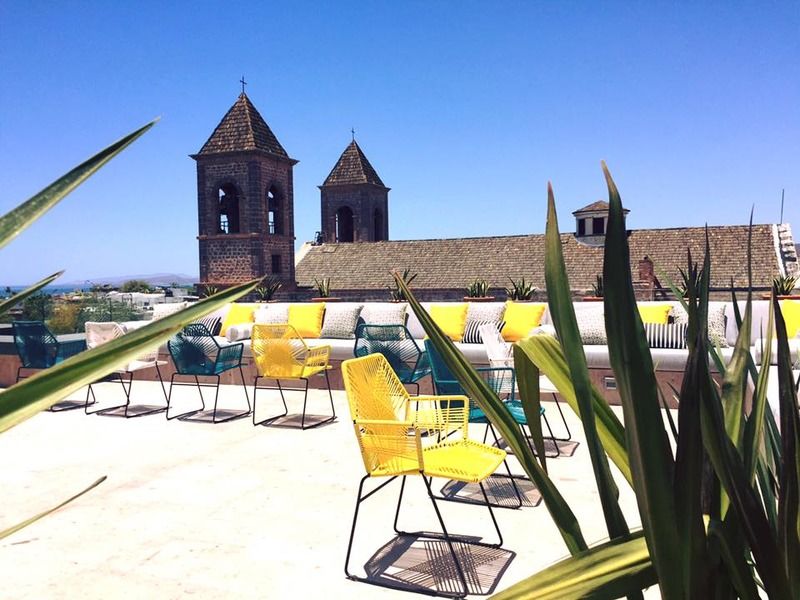 Hotel Catedral La Paz Bagian luar foto Rooftop of the hotel
