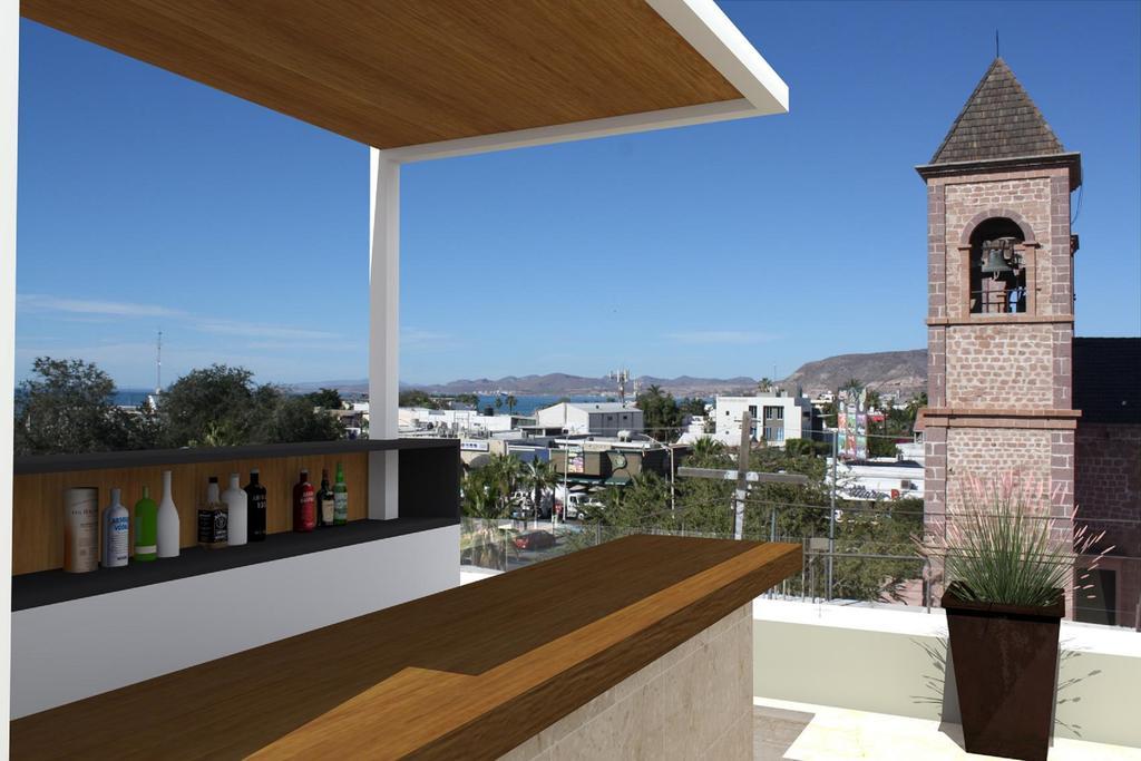 Hotel Catedral La Paz Bagian luar foto Rooftop bar